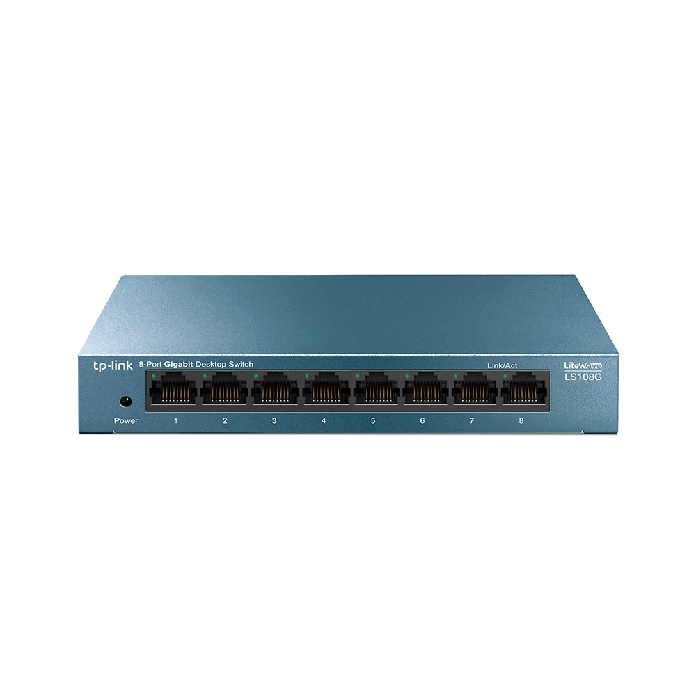 TP-Link LS108G 8-Port 10/100/1000Mbps Desktop Switch/ Unmanaged (Metal) TP-Link LS108G 8-Port 10/100/1000Mbps Desktop Switch/ Unmanaged (Metal)